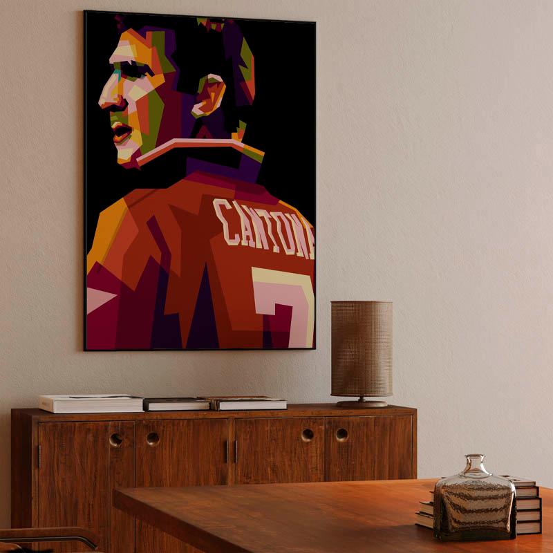 Eric Cantona in wpap pop art