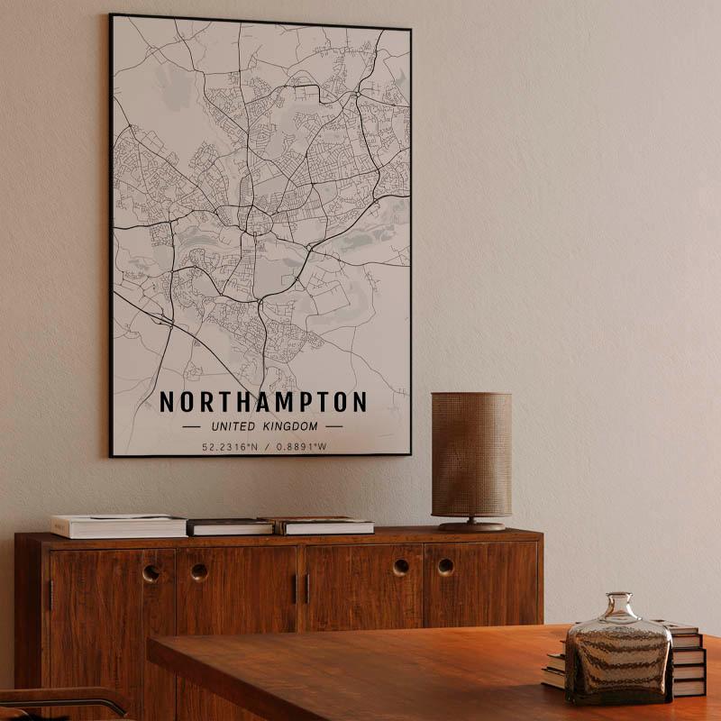 Northampton map