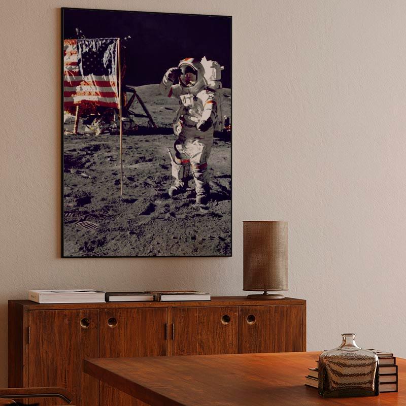 Astronaut on The Moon Canvas