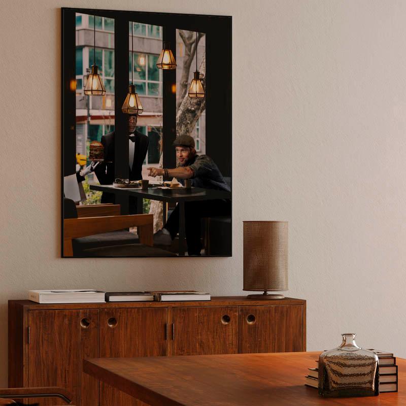 Morgan Freeman stalks Bradd Pitt