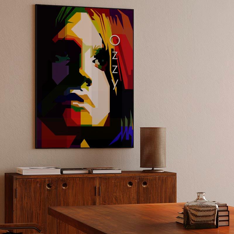 Ozzy Osbourne Pop Art WPAP Portrait