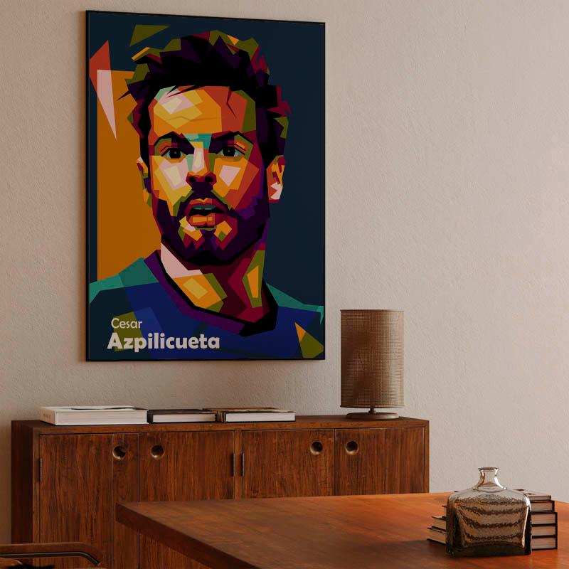 Cesar Azpilicueta in amazing pop art
