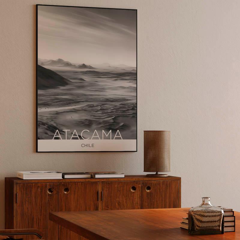 The Atacama Desert - Chile - Charcoal Technique