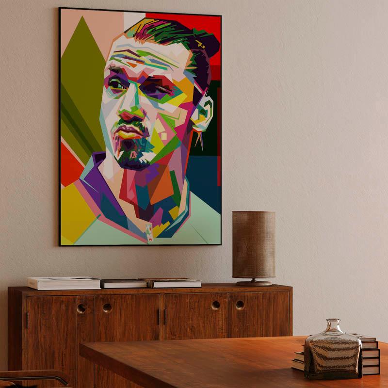 Zlatan Ibrahimović in wpap pop art