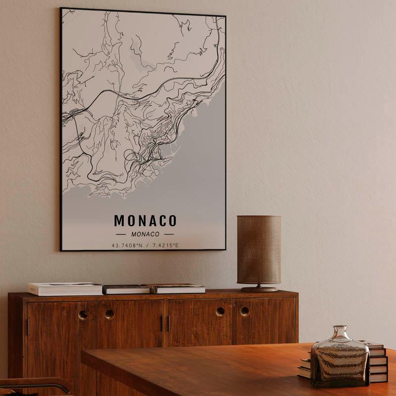 Monaco map