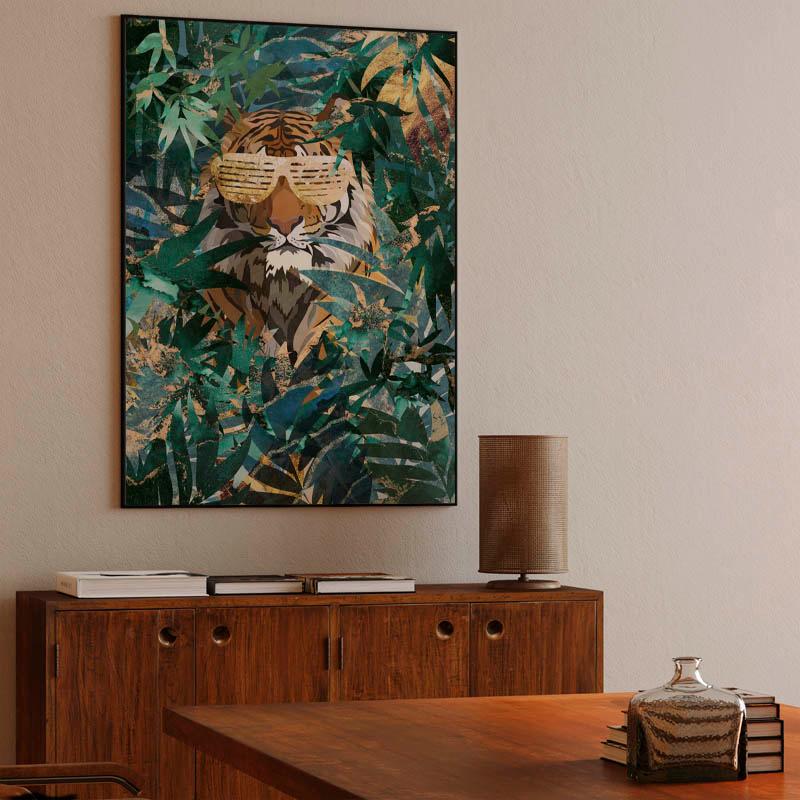 Hip hop tiger in the jungle