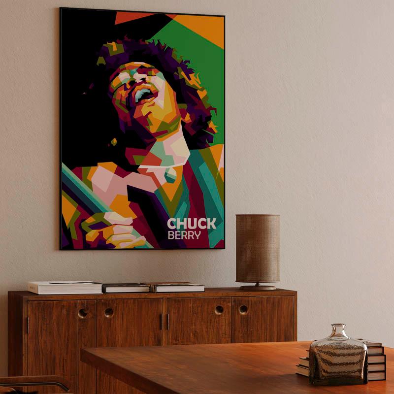 Legend Music Chuck Berry in pop art
