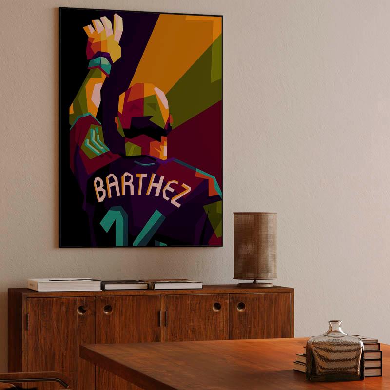 Football legends Barthez in wpap art