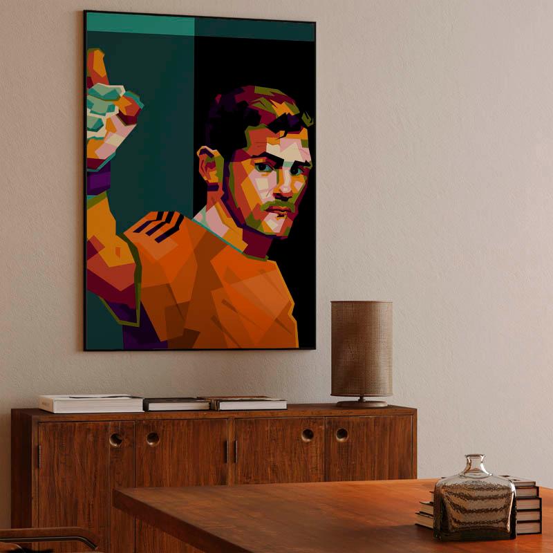 Iker casillas in wpap pop art