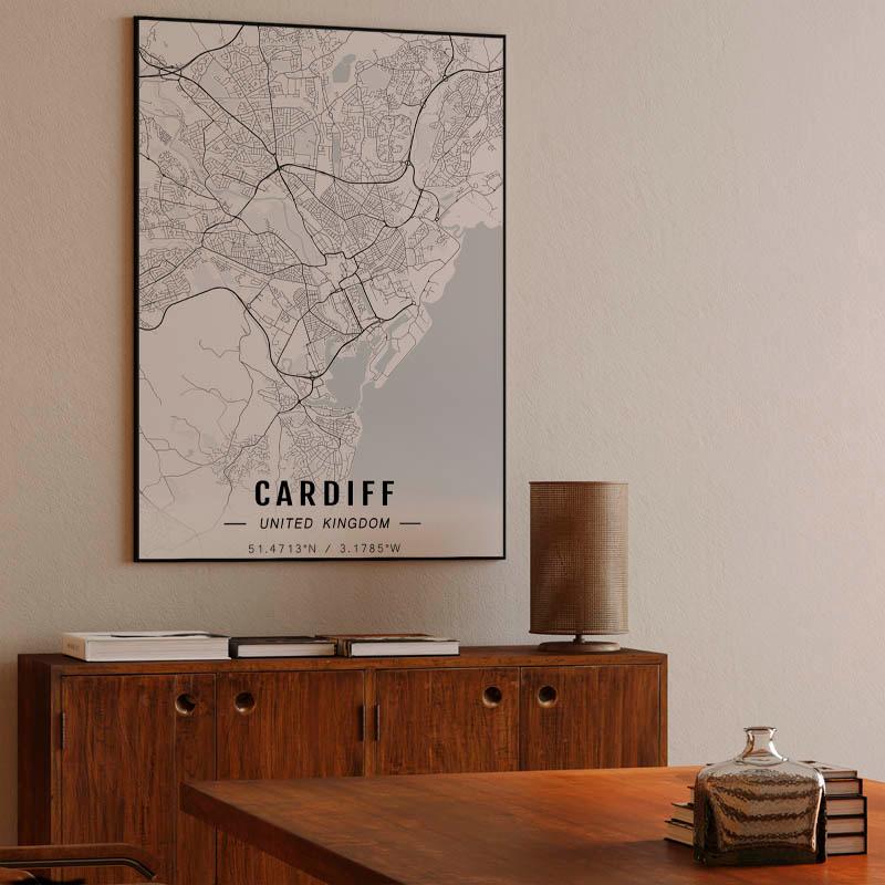 Cardiff map