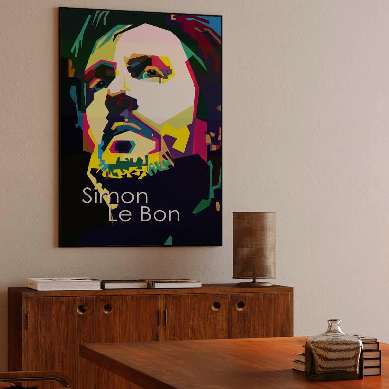 Simon Le Bon Pop Art WPAP - Canvast Print