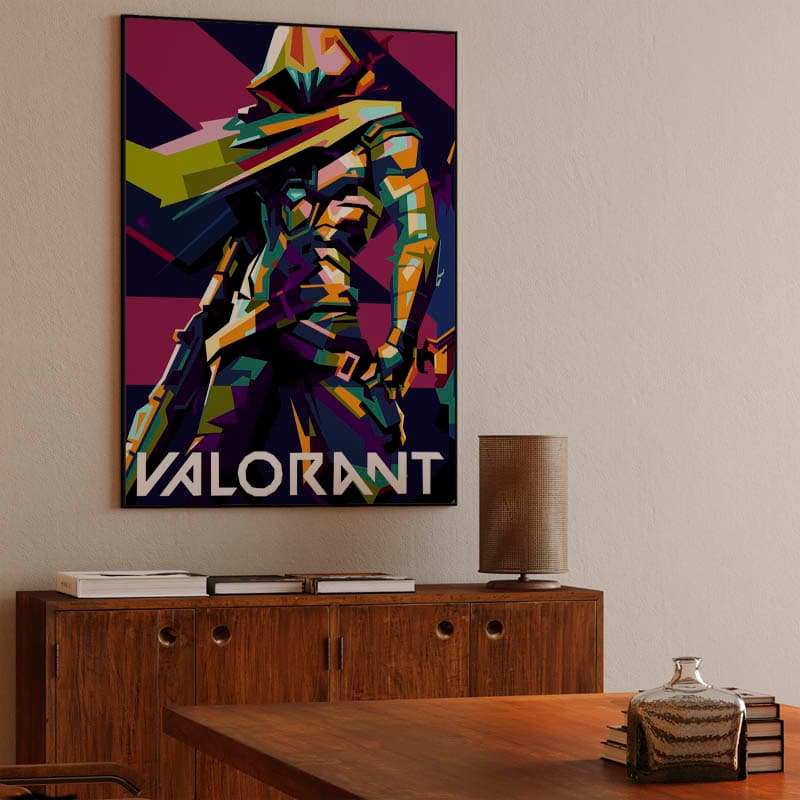 Valorant in wpap pop art
