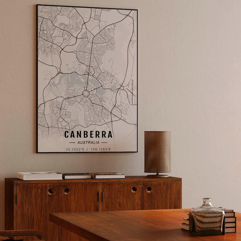 Canberra map