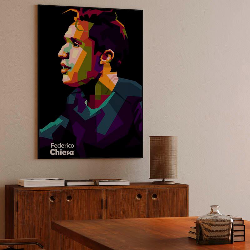 Federico Chiesa in wpap pop art