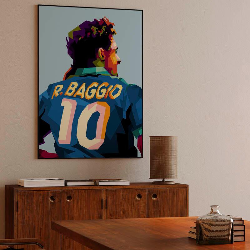 Roberto Baggio in wpap pop art