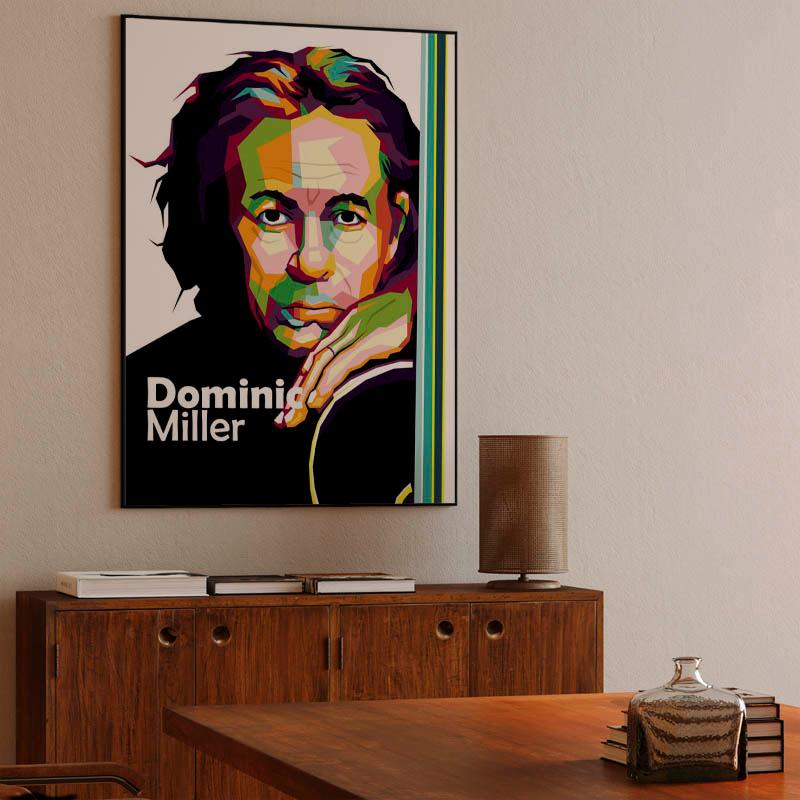 Legend musician Dominic Miller in paintings