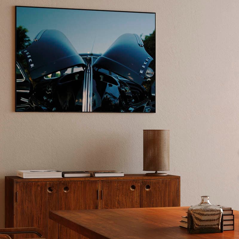 Black Buick Eight Canvas Print