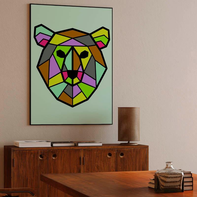 Vector Mosaic Bear