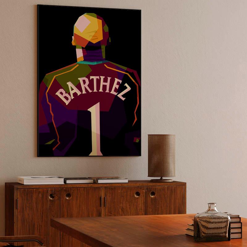 Fabien Barthez in wpap pop art