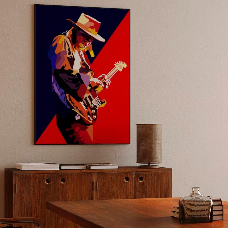 Stevie Ray Vaughan Rock Blues Pop WPAP 