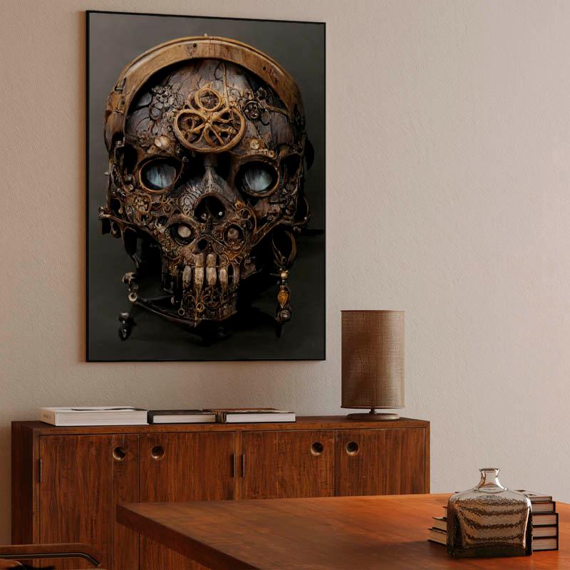 Steampunk skull