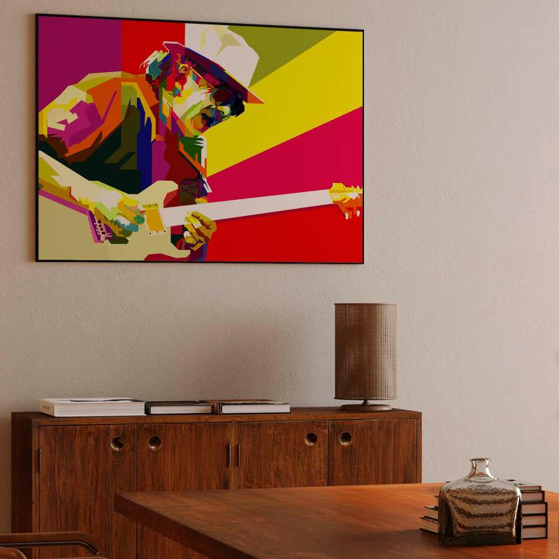 Carlos Santana Pop Art WPAP