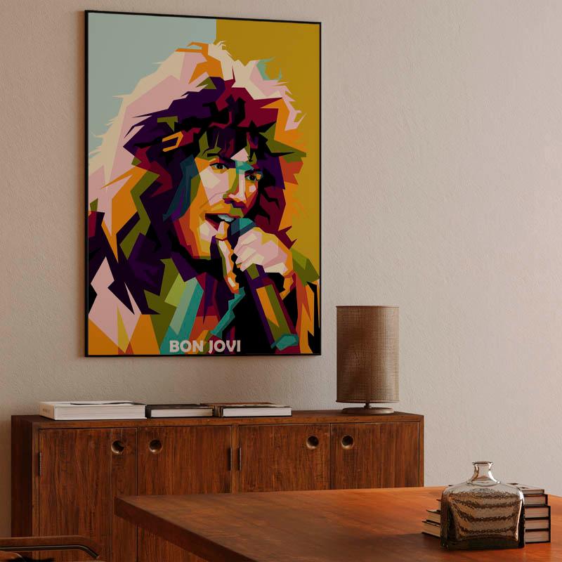 The Rockstar in amazing illustration