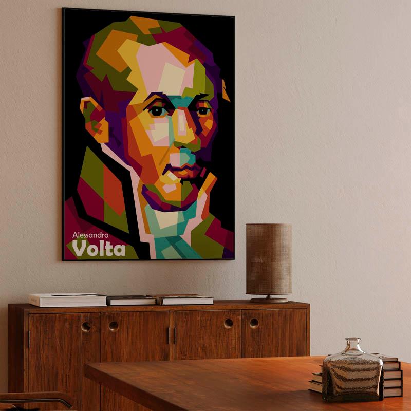 Alessandro Volta in pop art