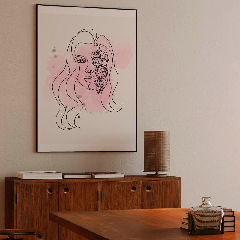 Minimal Abstract Line Art