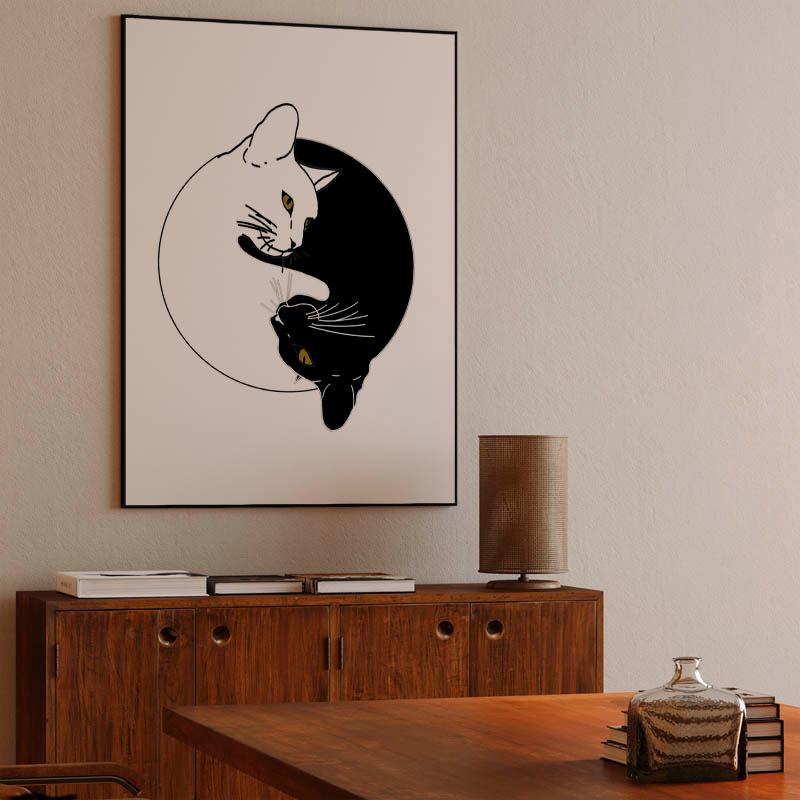 Yin and Yang cats