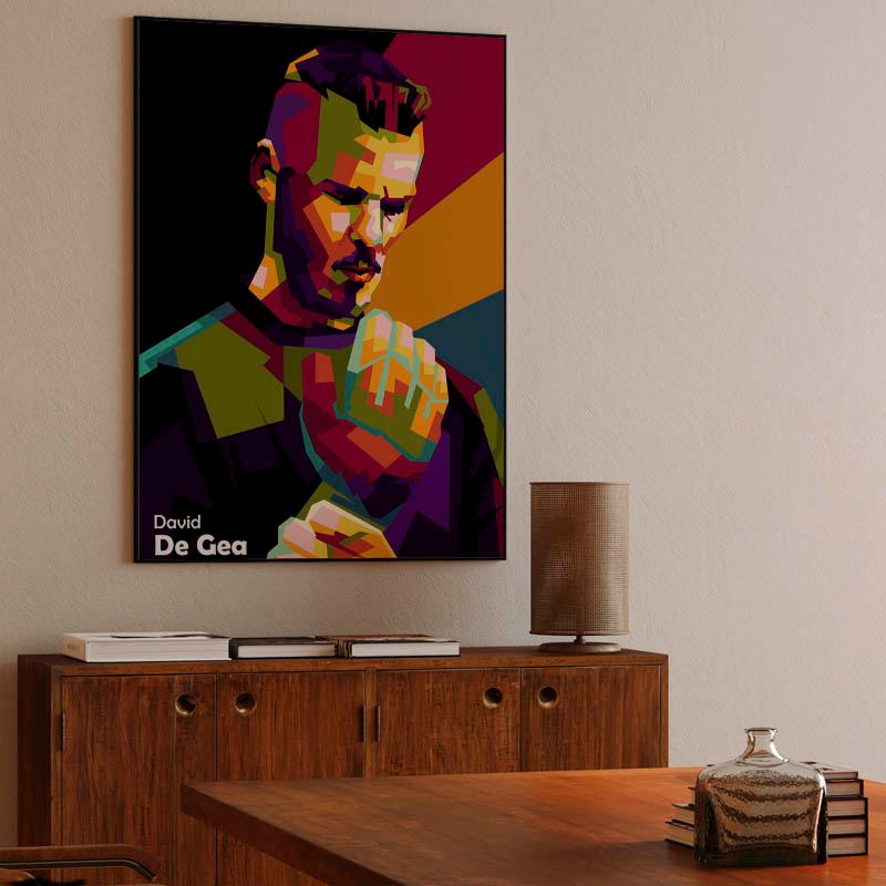 David De Gea amazing football pop art