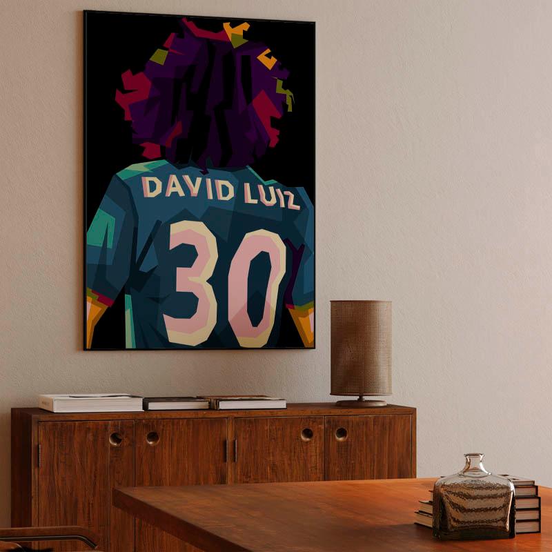 David Luiz in wpap pop art