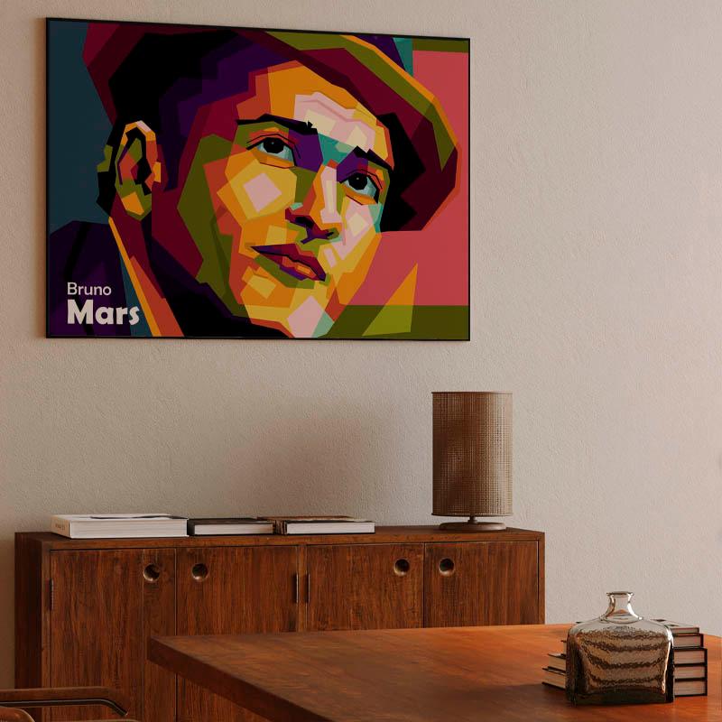 Bruno Mars in wpap art