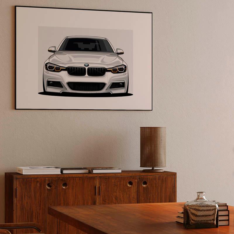 BMW 3 Series Car Canvas Audi