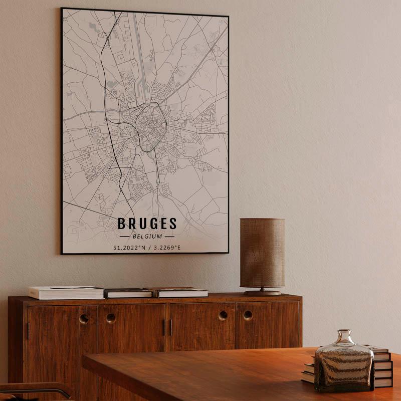 Bruges map