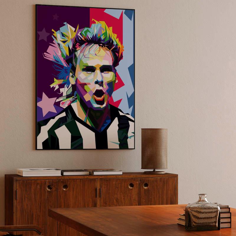 Pavel Nedved in wpap pop art