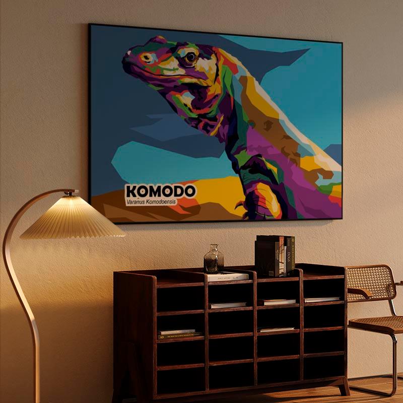Special Animal Komodo in trend illustration