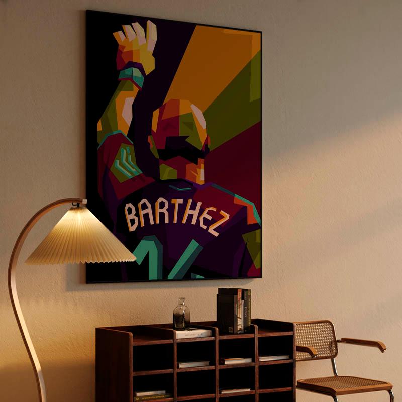 Football legends Barthez in wpap art
