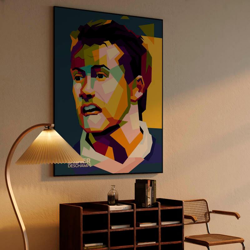 Legend Football Didier Deschamps in wpap art