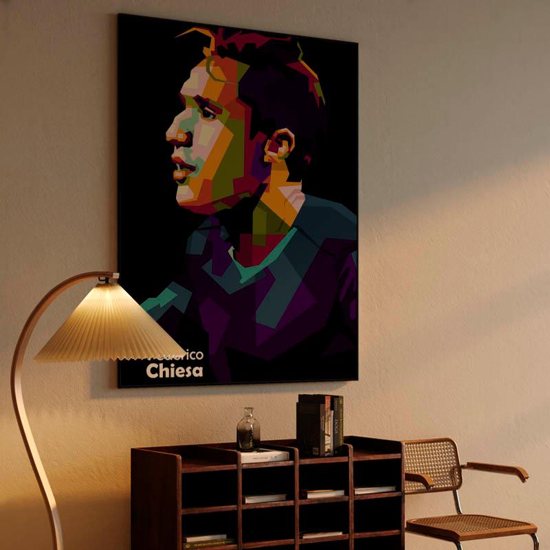 Federico Chiesa in wpap pop art