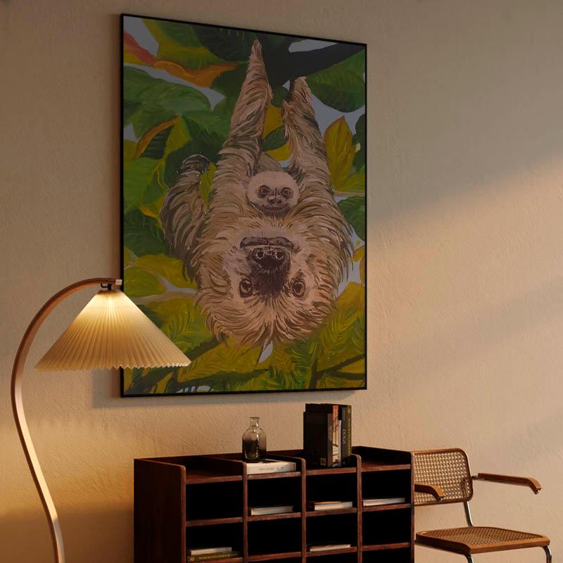 Mother and child Sloths