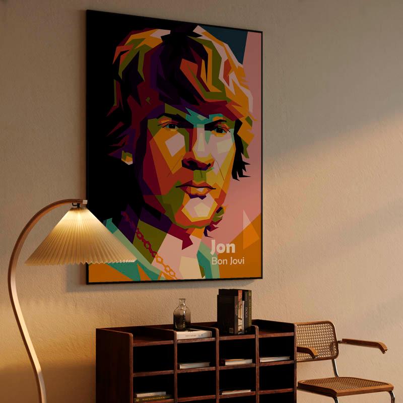 Bon Jovi in amazing pop art design