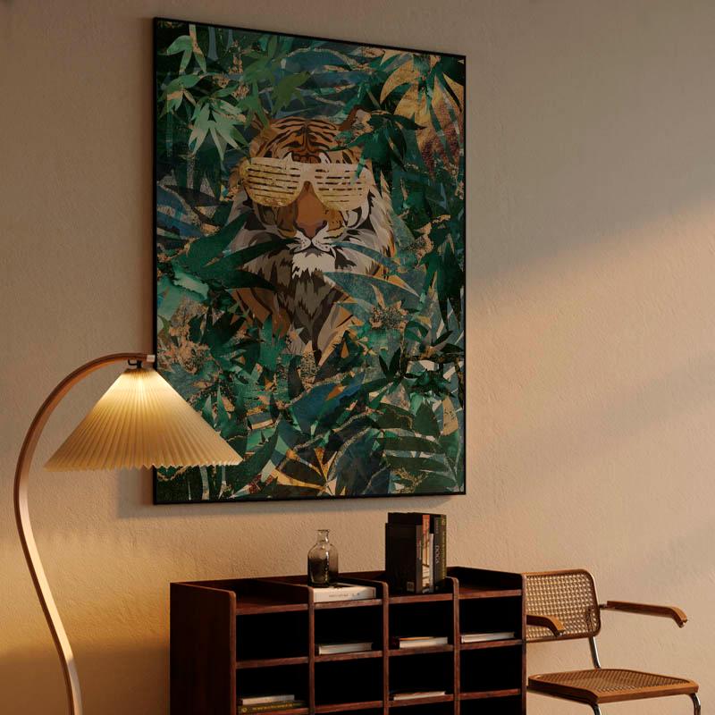 Hip hop tiger in the jungle