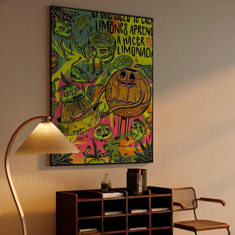 print si del cielo te caen limones