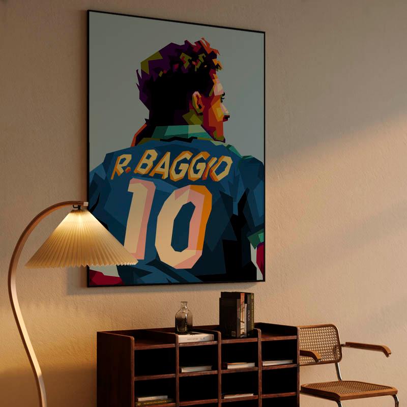 Roberto Baggio in wpap pop art
