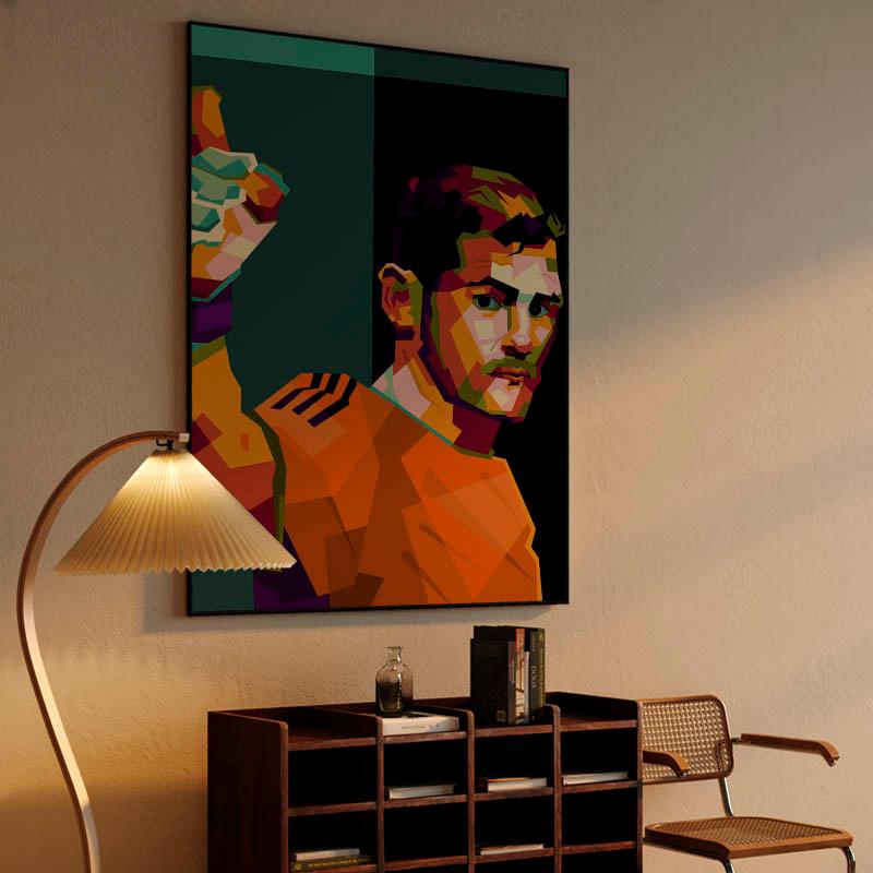 Iker casillas in wpap pop art