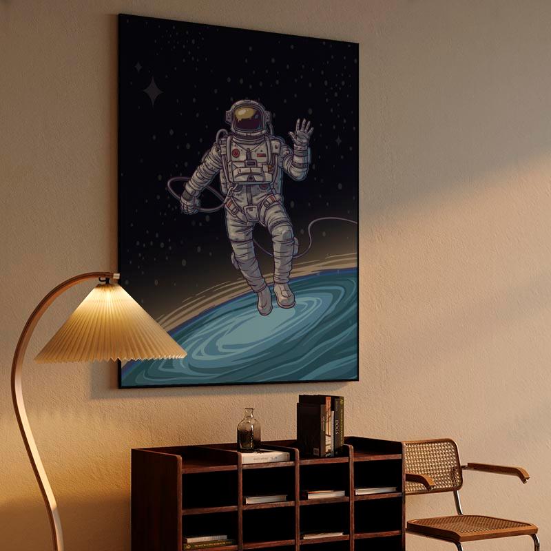 Astronaut in Space Canvas