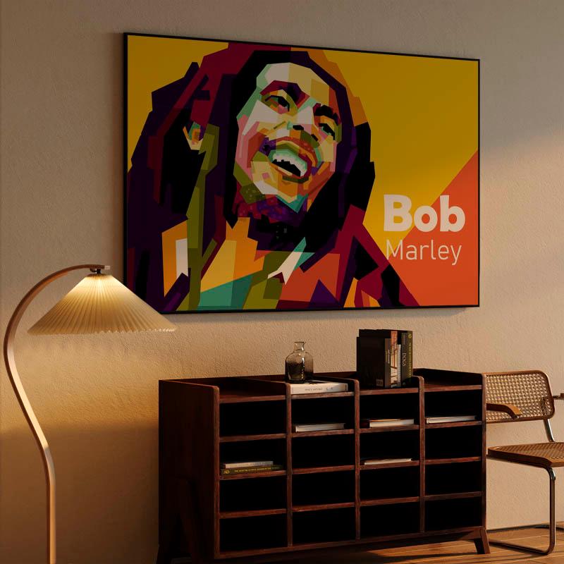 Icon Music reagge in wpap pop art