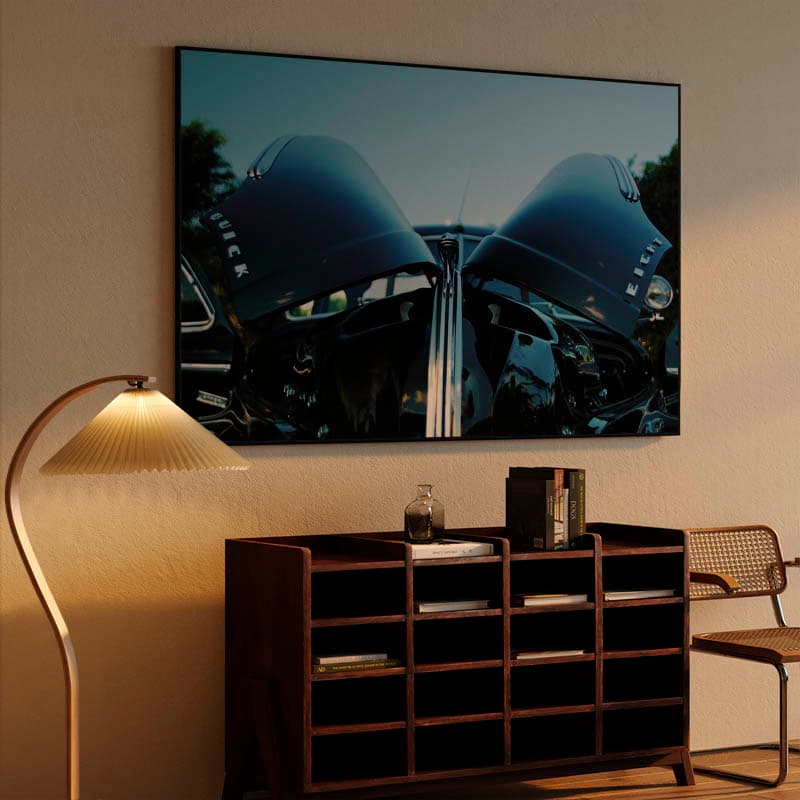 Black Buick Eight Canvas Print