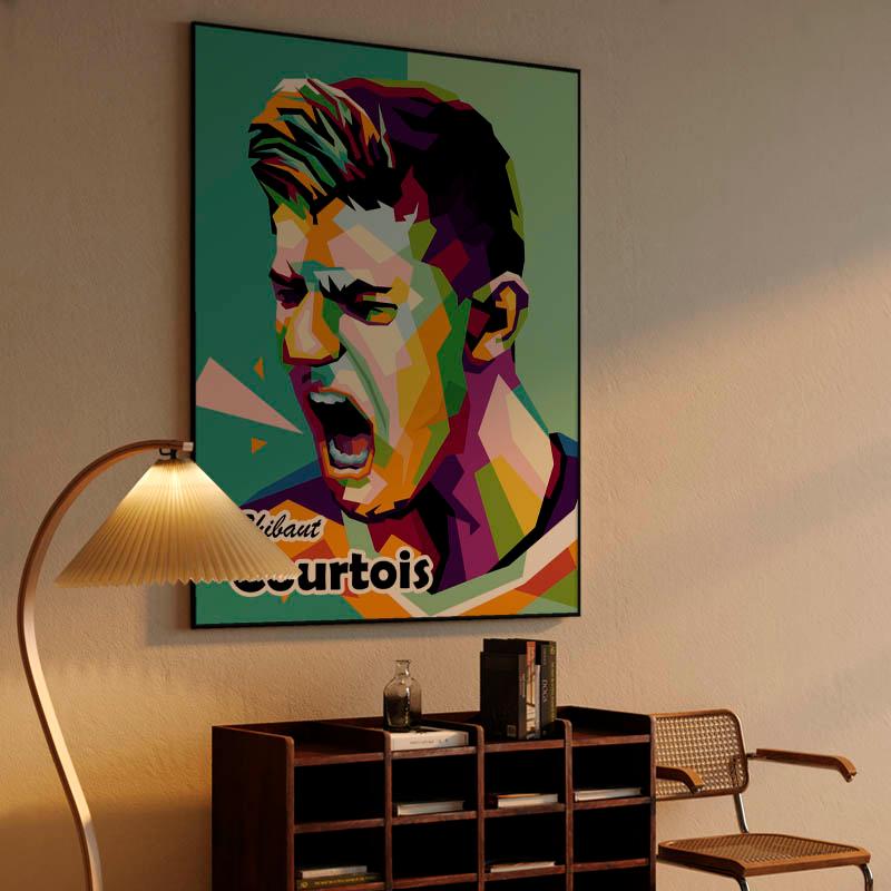 Thibaut Courtois in wpap pop art